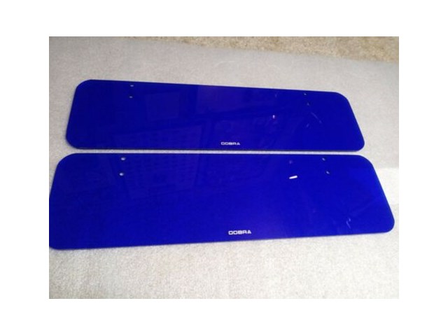 Shelby Cobra / Factory 5 Replacement/Replica Sun Visors *TRANPARENT BLUE*