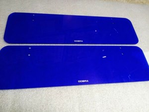 Shelby Cobra / Factory 5 Replacement/Replica Sun Visors *TRANPARENT BLUE*