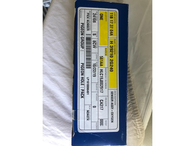 New OEM 2017 Hyundai Santa Fe Oxygen Sensor