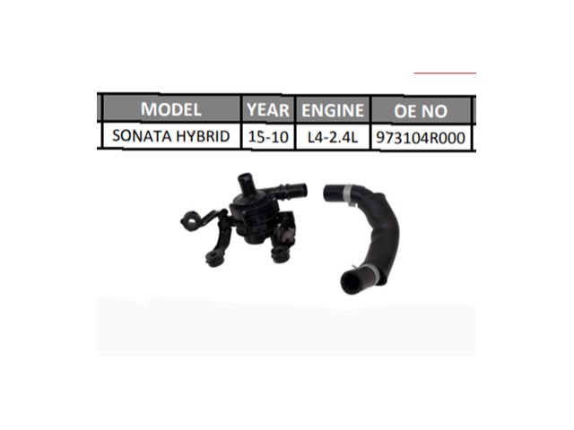 2011-2015 Hyundai Sonata Hybrid L4/2.4L Water Pump