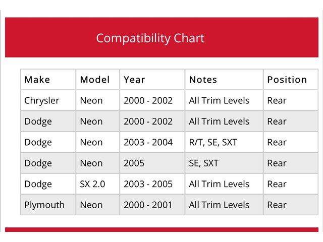 2004 Dodge Neon Strut