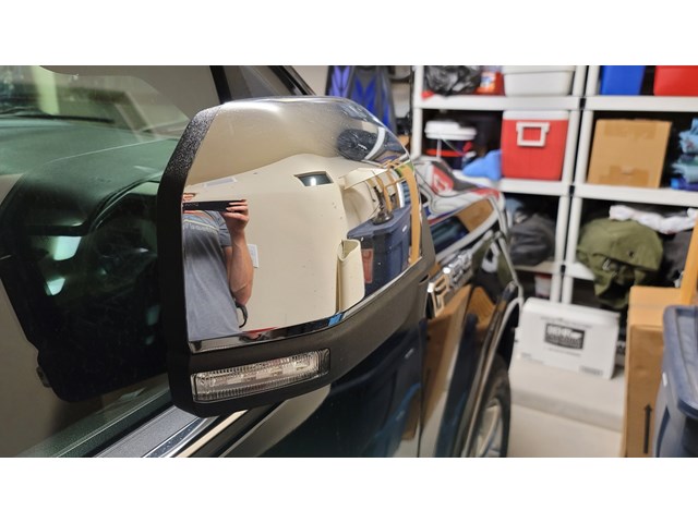  Passenger Side Mirror - 2018 Ford F150 Platinum - Chrome - full features (FL3Z-