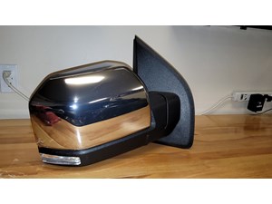  Passenger Side Mirror - 2018 Ford F150 Platinum - Chrome - full features (FL3Z-
