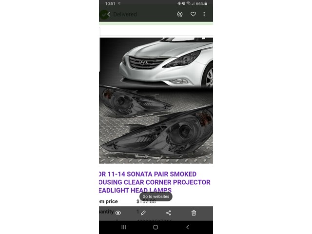 2011 Hyundai Sonata Headlight