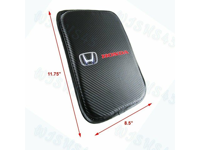 Honda Armrest HONDA Racing Car Center Console Armrest Cushion Mat Pad Cover +FRE