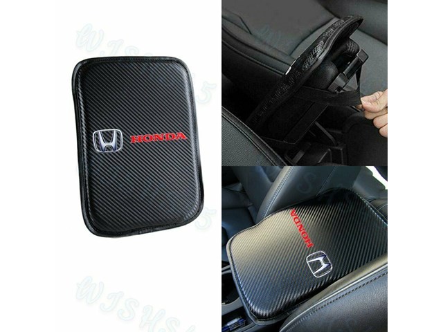 Honda Armrest HONDA Racing Car Center Console Armrest Cushion Mat Pad Cover +FRE
