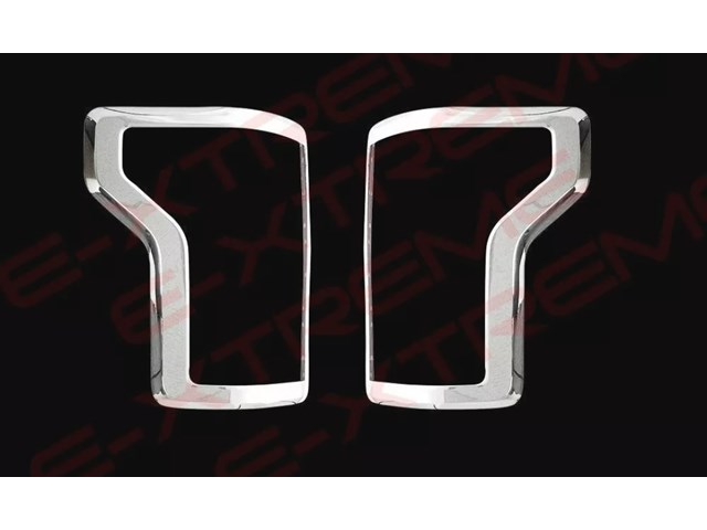 For 2015-19 Ford F150 Tail Light lamp Bezel Chrome Cover Frame