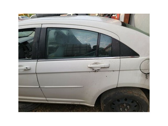 2008 Chrsler Sebring Left Drivers Rear Power Door Assembly  White In Color Code
