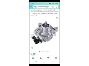 2004 Acura RSX Power Steering Pump