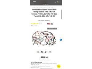 Painless Performance Products EFI Wiring Harness 1986-1993 GM Camaro, Firebird, 