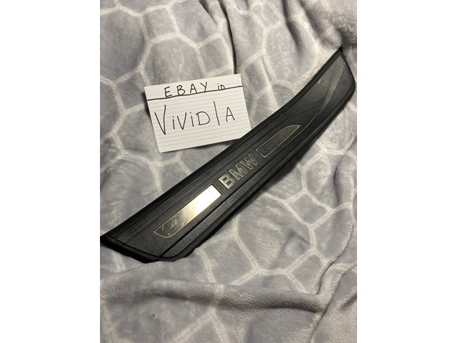 2011 BMW 550i 535 GT f07 rear left door sill scuff plate cover oem 2010-17 passe