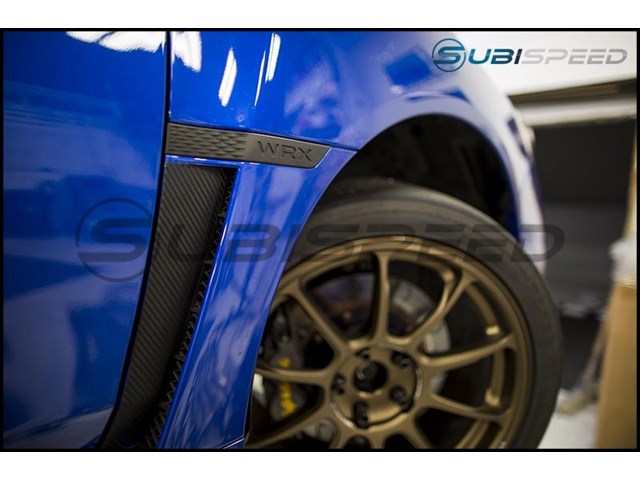 2015 -2021 WRX MATTE BLACK FENDER EMBLEMS