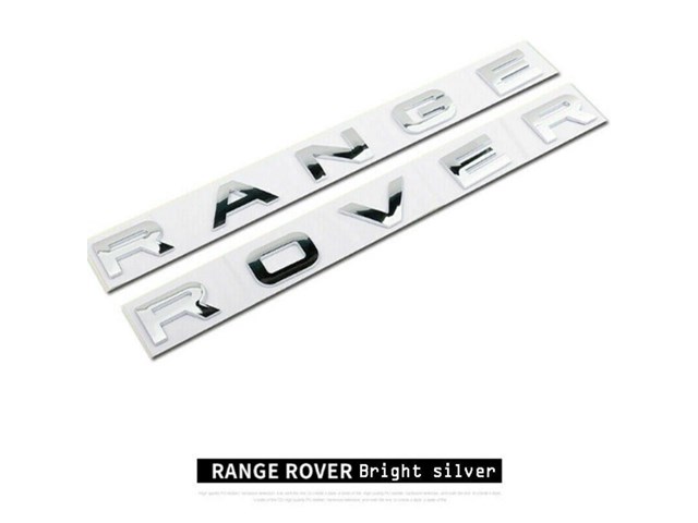 1 set Range Rover hood/trunk Badge chrome 