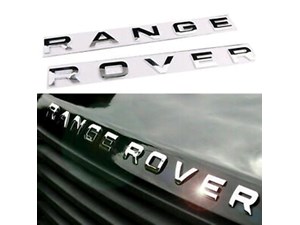 1 set Range Rover hood/trunk Badge chrome 