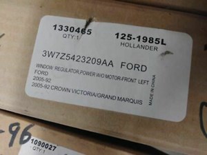 Driver Left Front Window Regulator Fits 99-11 CROWN VICTORIA 31620