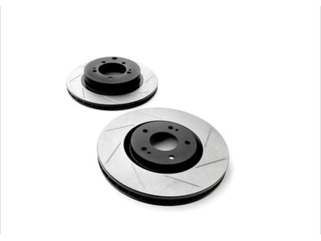 STOPTECH SPORTSTOP SLOTTED FRONT BRAKE ROTORS FOR 02-08 SUBARU IMPREZA WRX