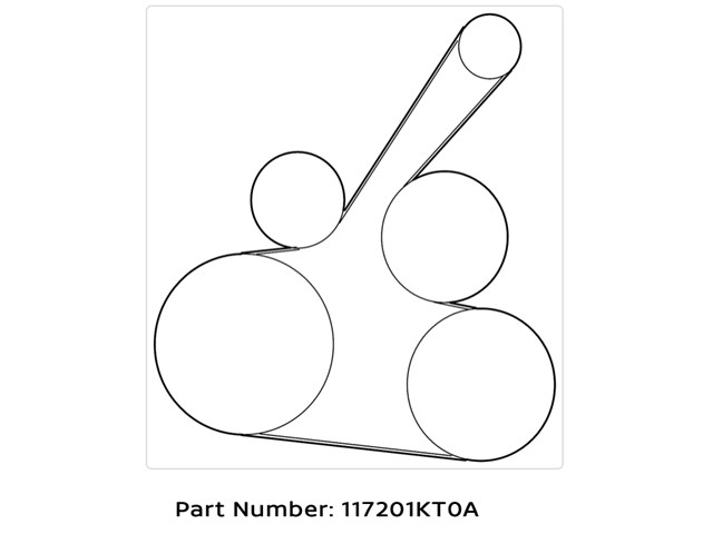 2018 Nissan Versa Belt Tensioner / Serpentine Belt