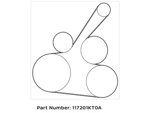 2018 Nissan Versa Belt Tensioner / Serpentine Belt