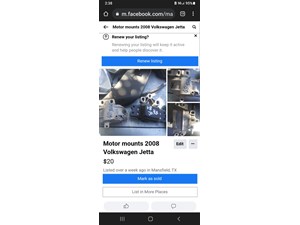 2008 Volkswagen Jetta Wolfsburg Engine Mount