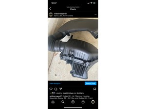 2018 Dodge Challenger Air Intake Tube