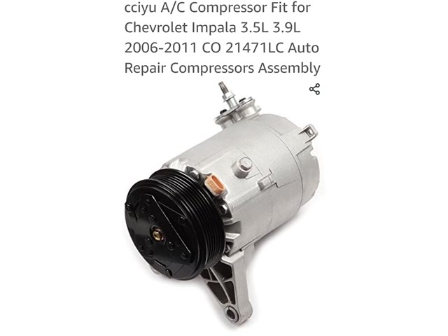 2008 Chevy Impala AC Compressor Clutch