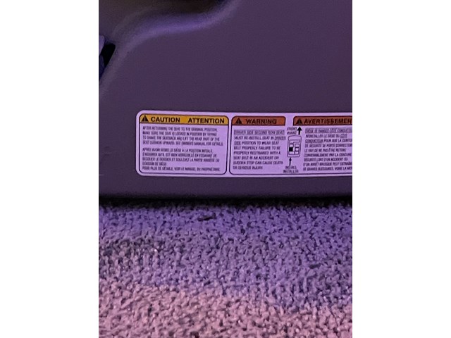 2019 Toyota Sienna Rear Seat