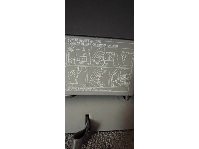 2019 Toyota Sienna Rear Seat