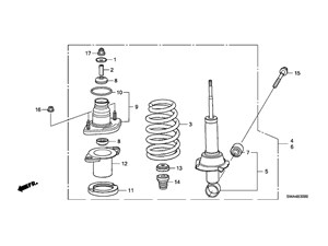 2010 Honda CRV Strut