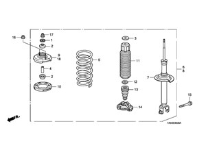 2012 Honda Accord Strut