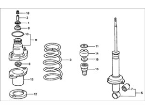 2002 Honda Civic Strut assembly