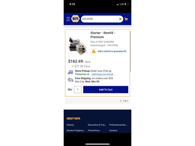 2007-2010 Honda Odyssey Starter