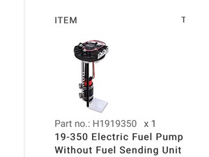 2017 Honda Civic Fuel Pump