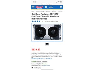 1970-1981 Pontiac Firebird Cold Case Radiator