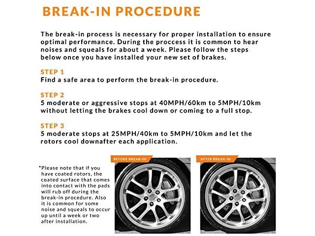 2016 Toyota Highlander Front Brake Pads & Rotors