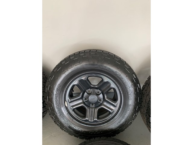 2017 Jeep Wrangler  set of rims and Tires