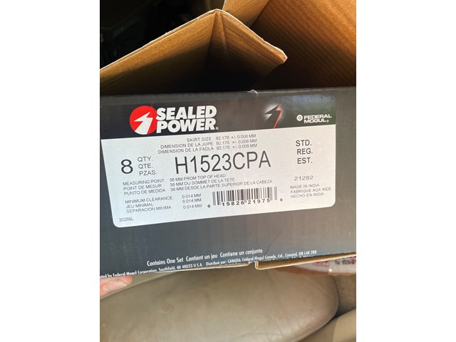 Sealed Power Pistons Qty. 8 P/N:H1523CPA 5.0 Coyote 