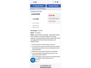 2007 Honda CRV Steering Rack and Pinion set 