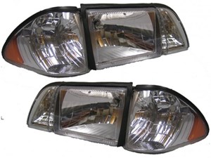 1987-1993 6pc Euro Headlights