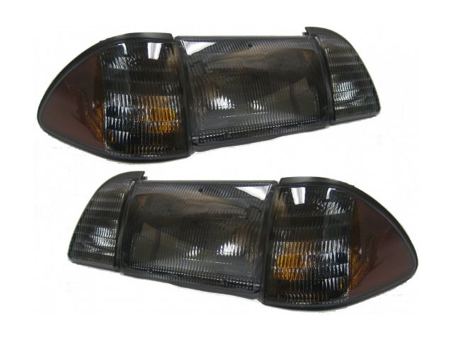 1987-1993 6pc Headlight Set- SMOKED