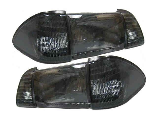 1987-1993 6pc Headlight Set w/ Clear Reflectors