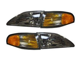 1994-1998 SMOKE Cobra Headlights with Stock Side Marker