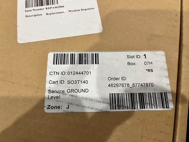 2007 Acura MDX Front Window Regulator