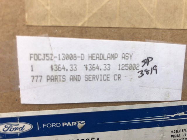 2013-2016  Ford Escape Headlight  CJ5Z-13008-D   Headlamp 572170