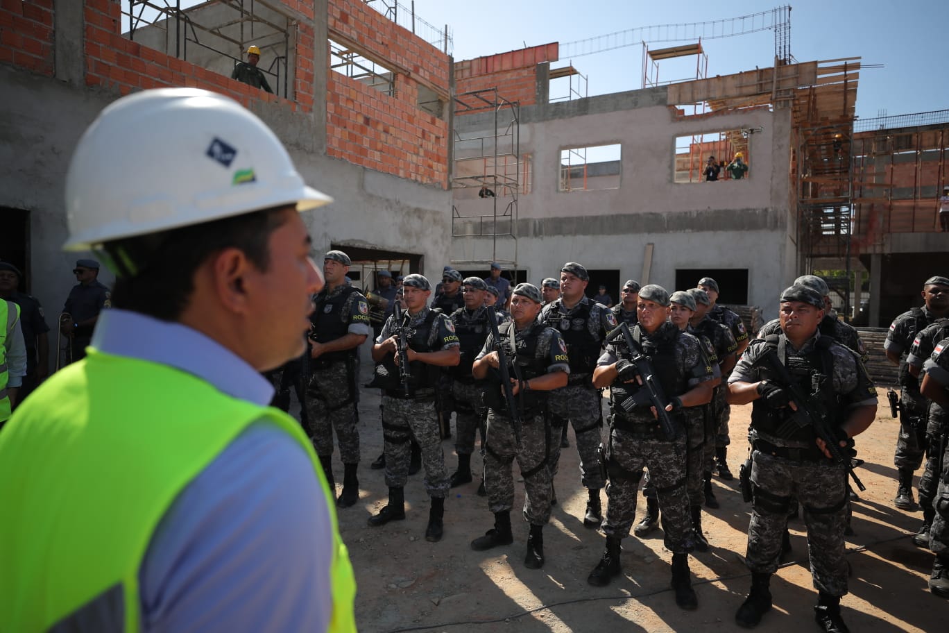 Governador vistoria constru&ccedil;&atilde;o do Batalh&atilde;o da Rocam &ndash; Portal do Marcos  Santos - Portal do Marcos Santos