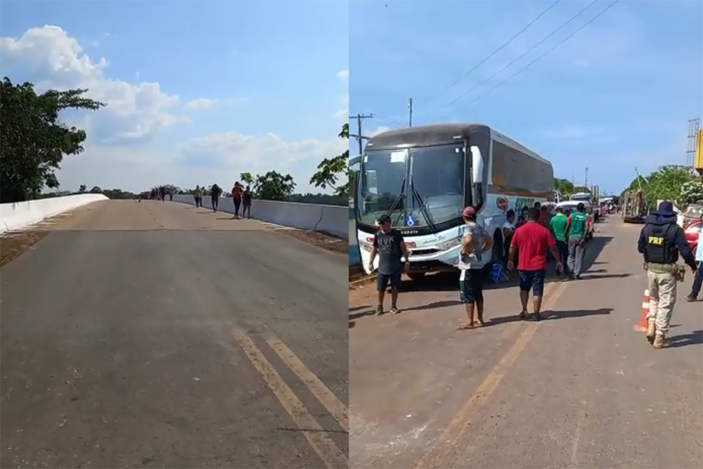 PRF fecha outra ponte e piora ainda mais situa&ccedil;&atilde;o na BR-319, onde uma ponte  j&aacute; caiu - Portal do Marcos Santos