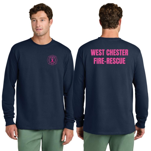 Wcfd Breast Cancer Adult Long Sleeve Tee