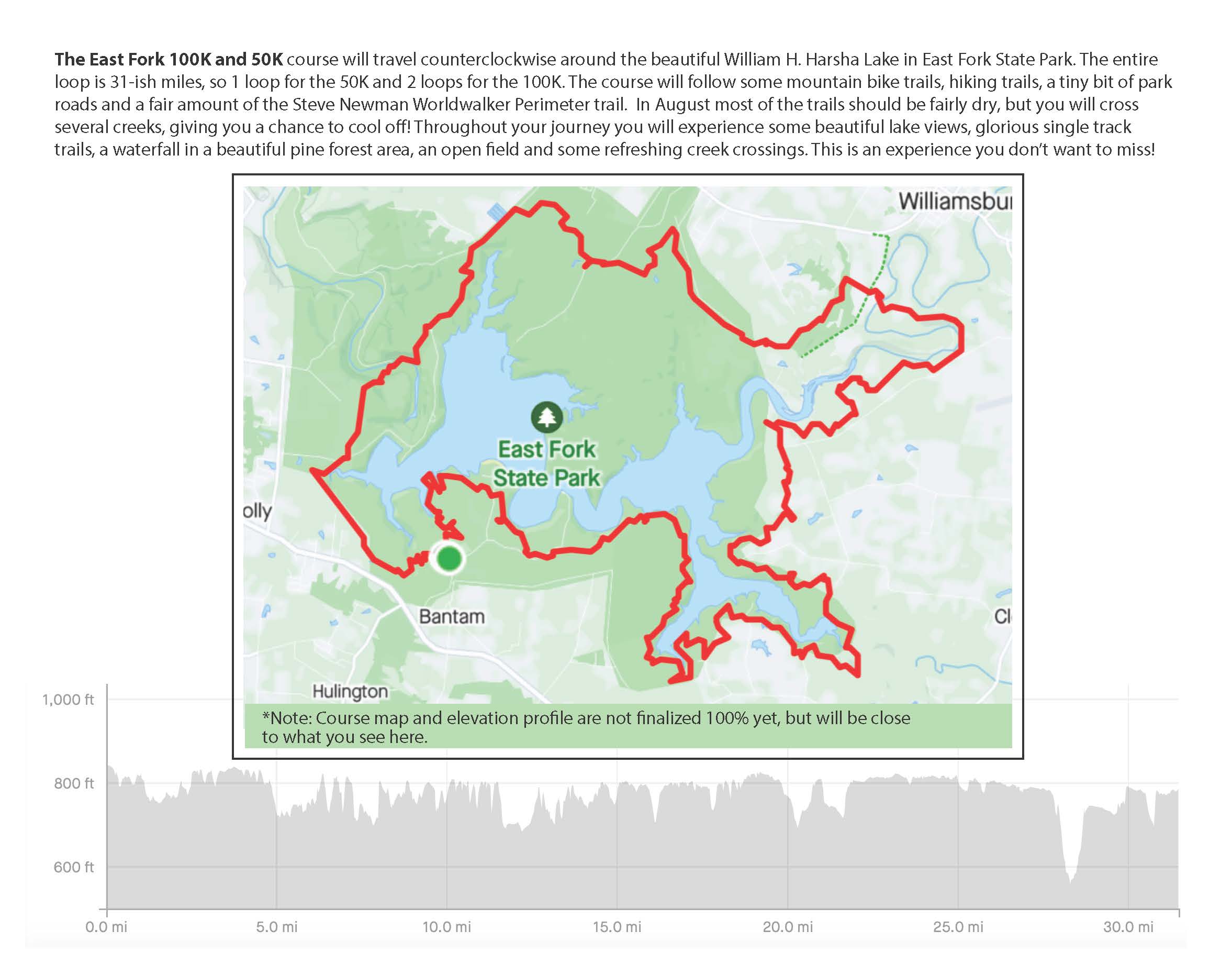 East Fork 100 mi/100K/50K/15 mi
