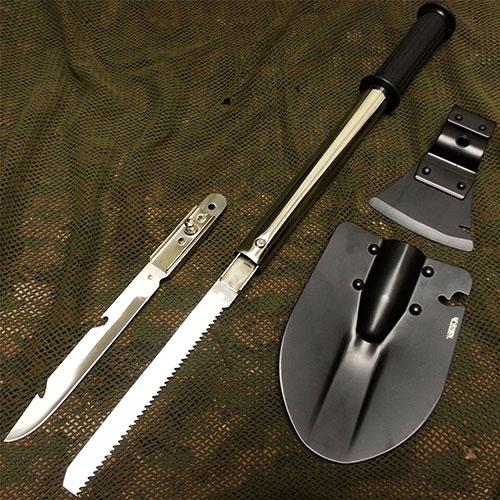 Multi Tool Survival Kit With Axe, Shovel