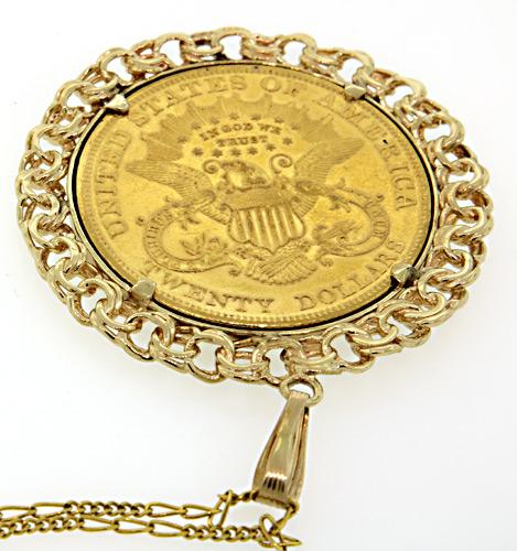 US 1904 20 Liberty Gold Coin Pendant Usauctiononline