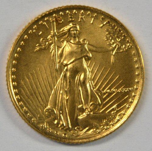 Superb Gem BU 1986 Roman Numerals $5 Gold Eagle | usauctiononline.com